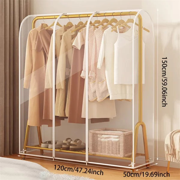 Portant vêtement housse protectrice transparente Grand Format XXL – Image 4