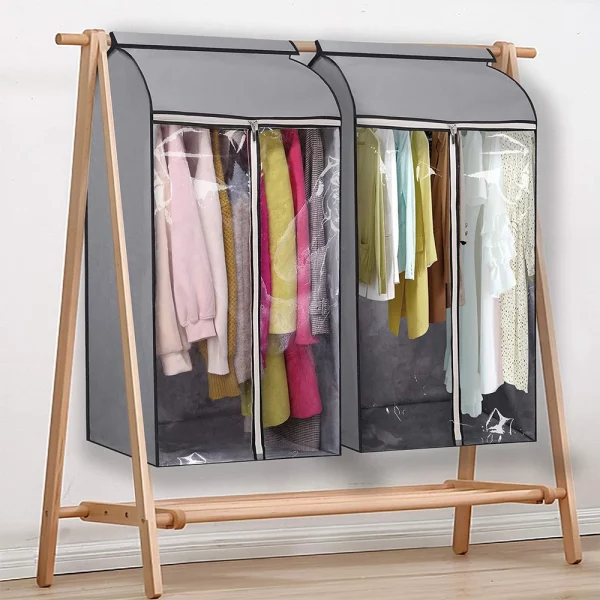 Portant vêtement housse Grande Capacité Transparent Premium