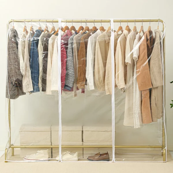 Portant vêtement housse protectrice transparente Grand Format XXL – Image 3