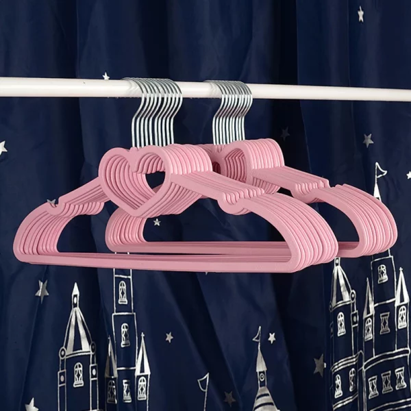 Cintre motif cœur style féminin et élégant lot de 10 – Image 3