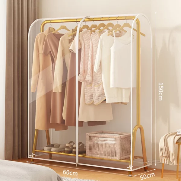 Portant vêtement housse protectrice transparente Grand Format XXL – Image 2