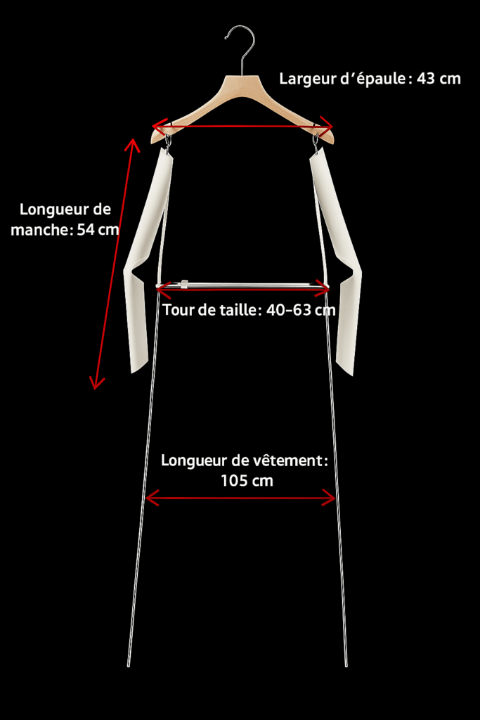 Cintre présentoir homme réglable