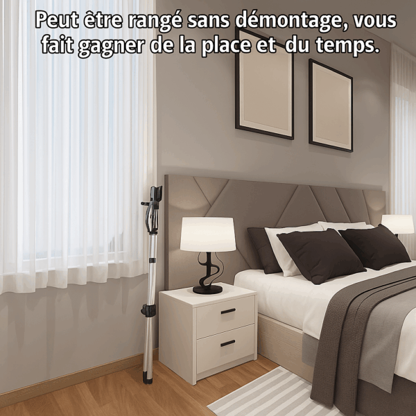 Cintre sur pied réglable pour repassage vapeur – Image 7