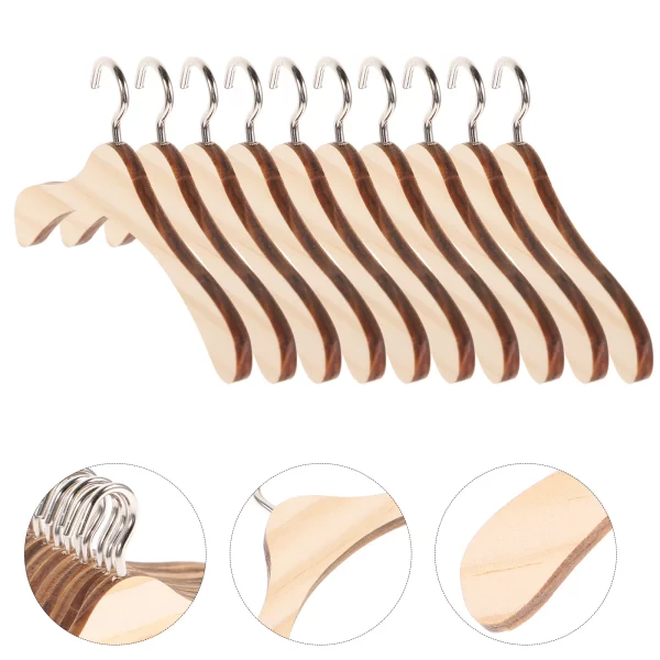 Mini cintres en bois pour enfants – lot de 10 – Image 7