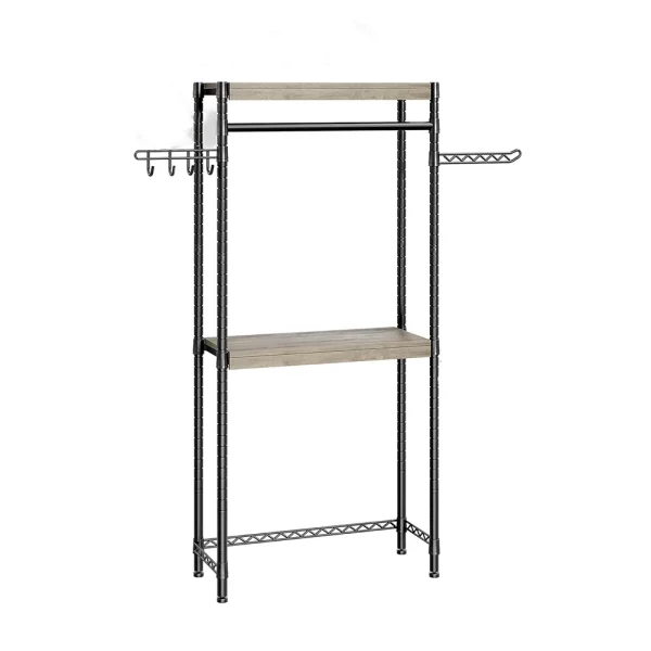 Portant vêtement salle de bain réglable multi-niveaux – Image 4