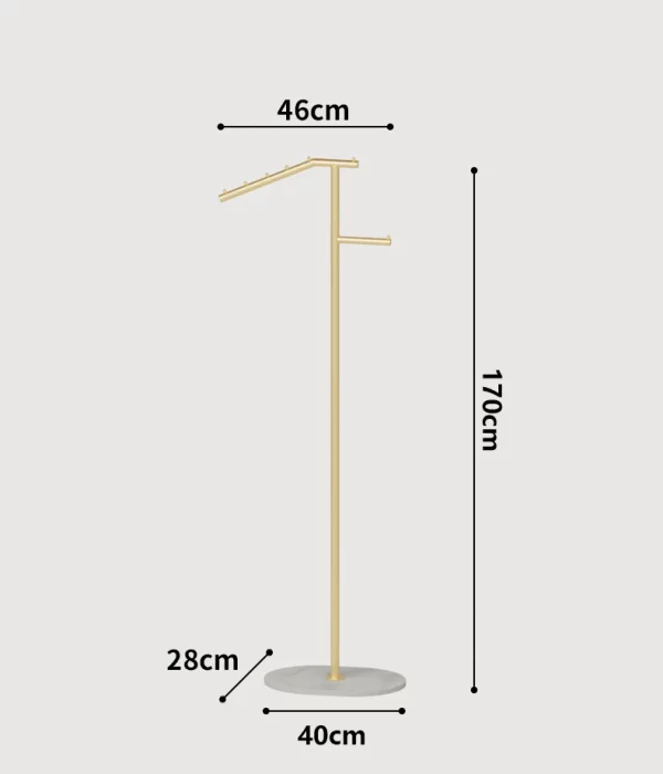 Portant vêtement sur pied vertical 2 bras – Image 6
