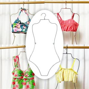 Cintre à lingerie pliable en métal – forme corps silhouette