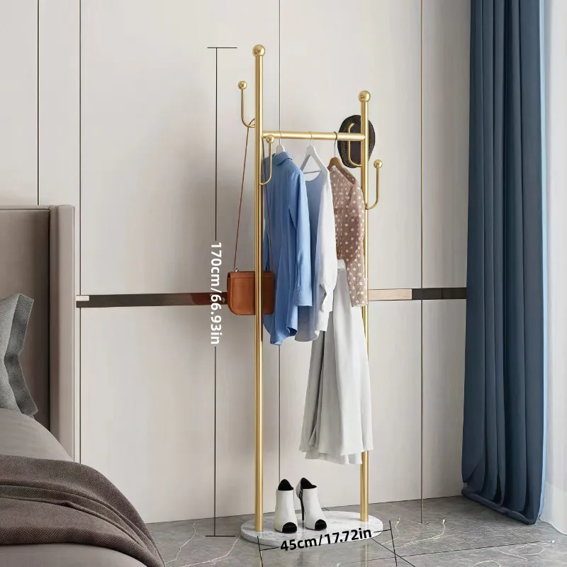 Portant vêtement chambre design épuré et luxueux