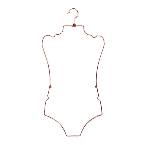 Cintre à lingerie pliable en métal – forme corps silhouette – Image 3