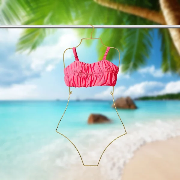 Cintre à lingerie pliable en métal – forme corps silhouette – Image 13
