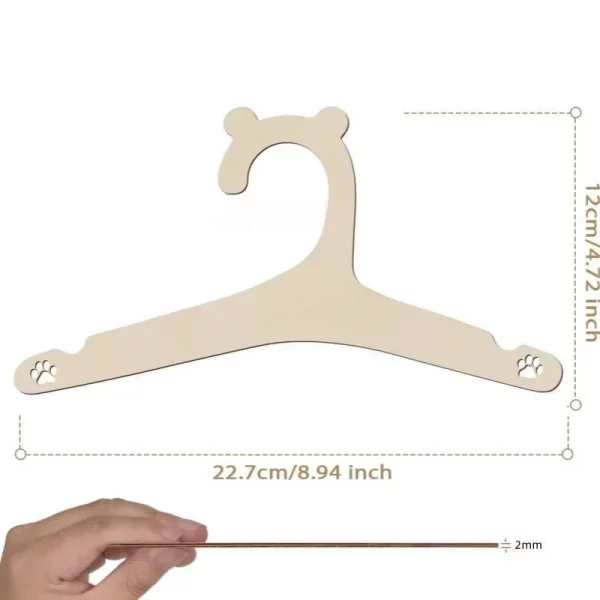 Cintres bois enfant personnalisés – pack de 10 – Image 9