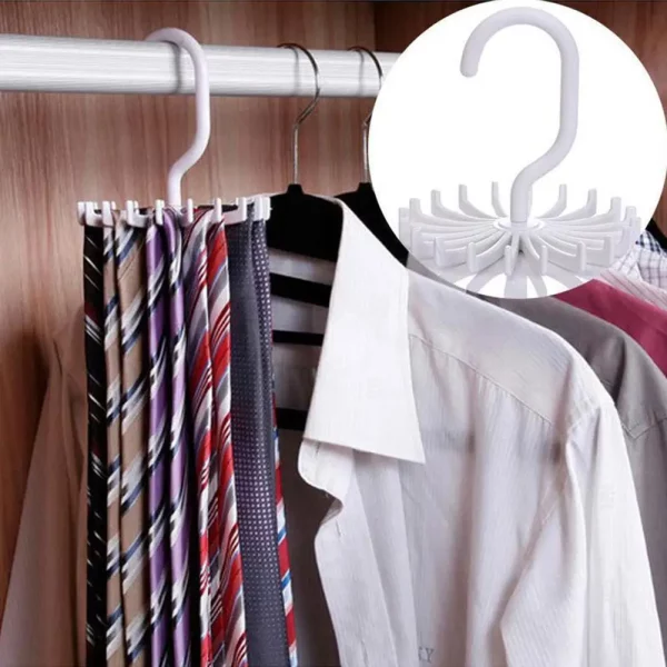 Cintre rotatif pour cravates et accessoires – Image 2